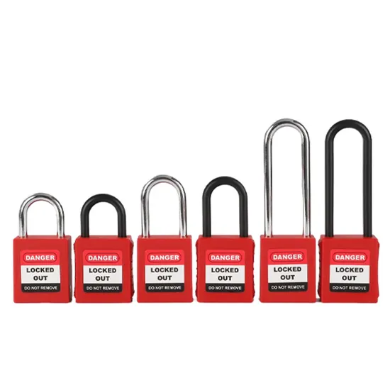 Lucchetto di sicurezza da 38 mm Lucchetto di sicurezza durevole con grillo in acciaio lungo industriale colorato