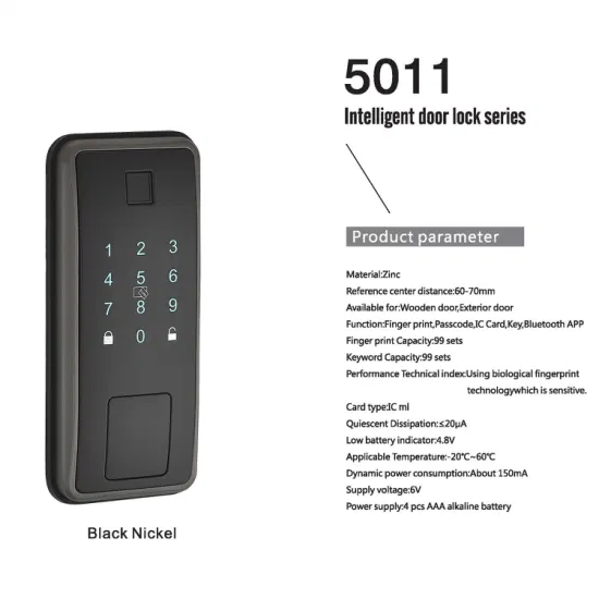 Chiave per scheda IC con password per impronta digitale APP Bluetooth Serratura per porta con catenaccio digitale elettronico intelligente